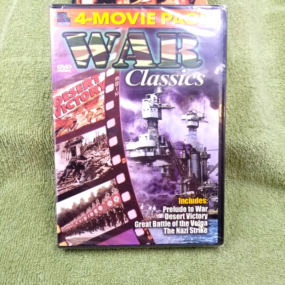 War Classics Four Movie Pack New Sealed DVD War Documentaries‎